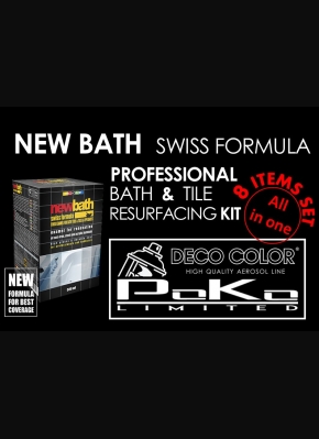 New Bath Swiss Formula KIT 8 pack set - 2K enamel for bath refurbishment